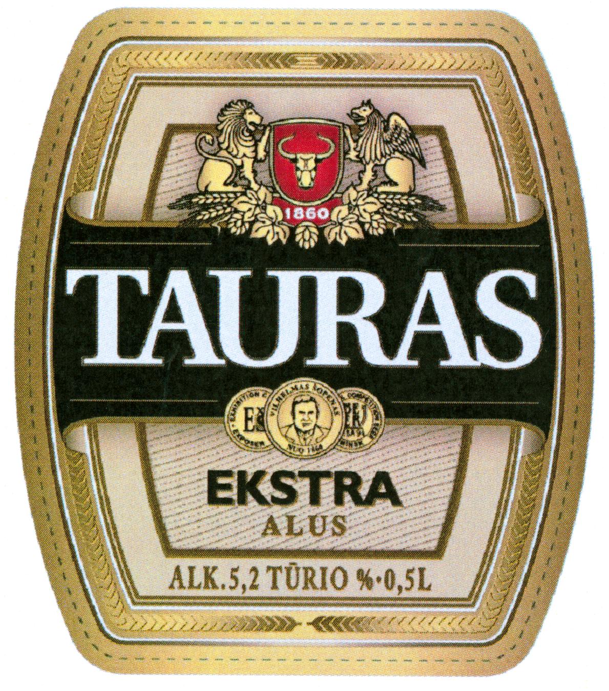 Prekės ženklas: 1860 TAURAS EKSTRA ALUS